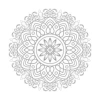 patrón circular de mandala vector