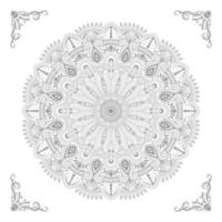 patrón circular de mandala vector