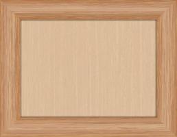 Wooden frame vector