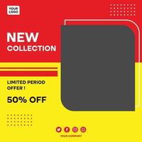 Social Media post Template New Collection Sale vector