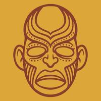 Ethnic african m ancient. Ritual element of ancient maya culture vector