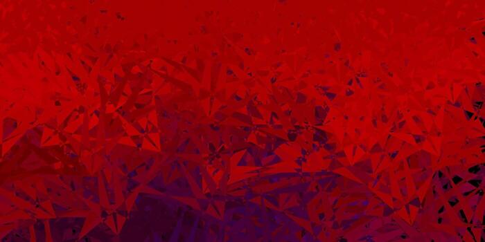 Dark blue, red vector backdrop with triangles, lines.