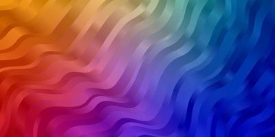 Light Multicolor vector background with curves.