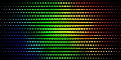 Light Multicolor vector texture with circles.