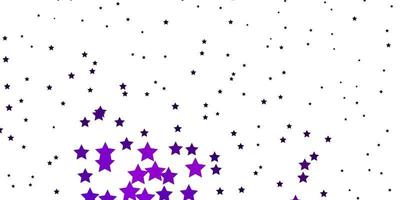 Dark Pink vector texture with beautiful stars.