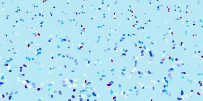 Light blue, red vector pattern with abstract shapes.