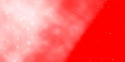 Light Red vector layout with bright stars.