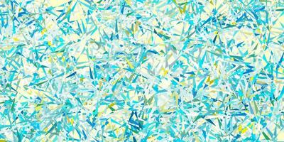Light blue, yellow vector texture with random triangles.