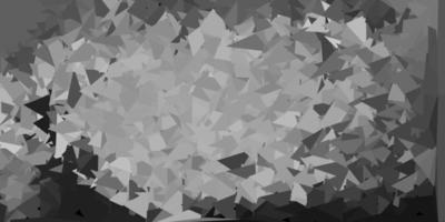 Telón de fondo de mosaico de triángulo vector gris claro.