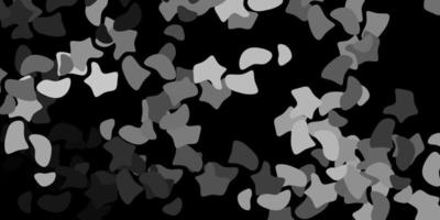 Dark gray vector pattern with abstract shapes.