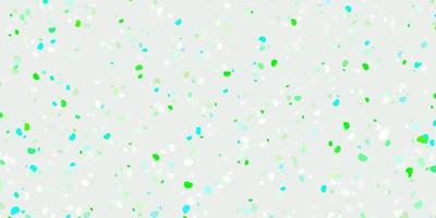Light green vector backdrop with chaotic shapes.