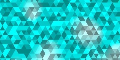 textura de vector azul claro, verde con estilo triangular.