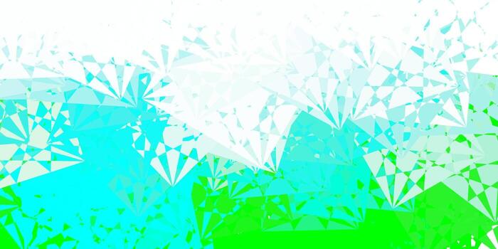Light Green vector background with polygonal forms.
