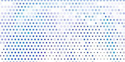 Light pink, blue vector background with bubbles.