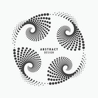 Abstract dots circle pattern design of minimal swirl artwork style cover template background. illustration vector