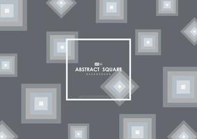 Abstract gray design of square pattern geometric decorative style. Space of style system artwork background. illustration vector