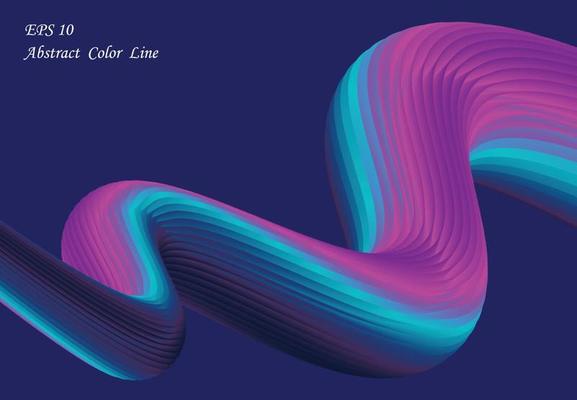 Abstract futuristic fluid color line design artwork movement background. illustration vector eps10
