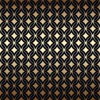 Geometric golden art deco simple seamless pattern with round shapes, black and gold colors vector