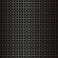 Geometric minimal golden and black linear seamless pattern background, art deco style vector
