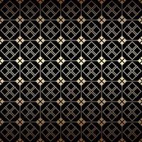 Golden and black art deco geometric seamless pattern vector