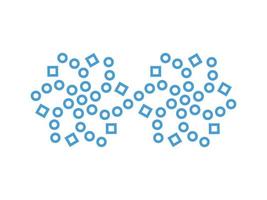 Simple illustration of snowflake, snowflakes illustration vector