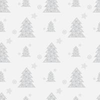 Christmas seamless pattern with Christmas trees, in Scandinavian style vector