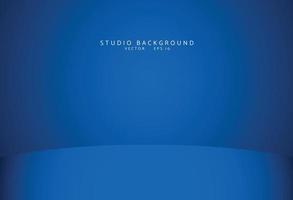 Empty blue studio room Backdrop. Light interior with copyspace for your creative project . Vector illustration EPS 10