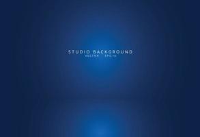 Empty blue studio room Backdrop. Light interior with copyspace for your creative project . Vector illustration EPS 10