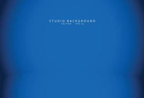 Empty blue studio room Backdrop. Light interior with copyspace for your creative project . Vector illustration EPS 10