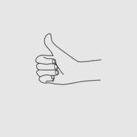 hand gesture good illustration design vector