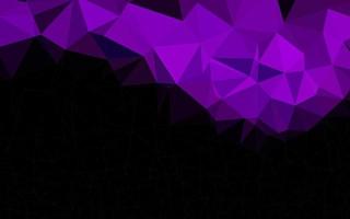 Dark Purple vector blurry triangle template.