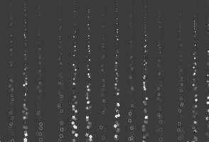 Light Silver, Gray vector cover with polygonal style.