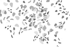 Light Silver, Gray vector pattern with chaotic shapes.