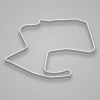 Laguna Seca Circuit for motorsport and autosport. vector