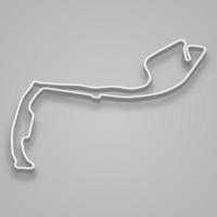 Circuit de Monaco for motorsport and autosport. vector