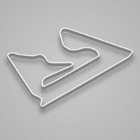 Sakhir Circuit for motorsport and autosport. vector