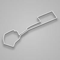 Baku Circuit for motorsport and autosport. vector