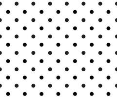 black and white polka dot pattern background vector