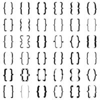 A set of curly mathematical brackets 28761797 Vector Art at Vecteezy