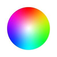 Color wheel or color circle, vector rgb palette for designers.