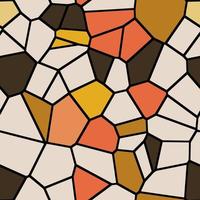 Mosaic Crazy Paving Seamless Paving Pattern vector