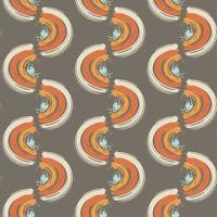 Abstract seamless pattern with brush stroke and marker. Hand drawn doodle shapes, marks and lines. Creative colorful background. Vector illustration