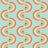 Abstract seamless pattern with brush stroke and marker. Hand drawn doodle shapes, marks and lines. Creative colorful background. Vector illustration