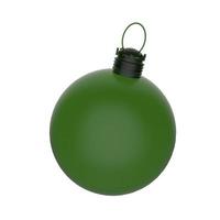 Empty 3d Christmas ornament photo