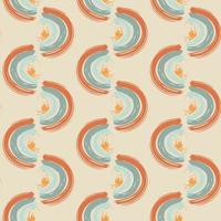 Abstract seamless pattern with brush stroke and marker. Hand drawn doodle shapes, marks and lines. Creative colorful background. Vector illustration