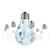 light bulb as leadership concept photo