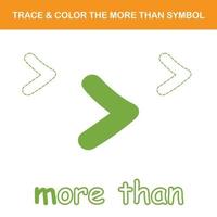 trace and color worksheet vector