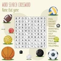 Printable word search puzzle vector