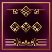 background art deco frames style vector