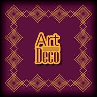 background art deco frames style vector
